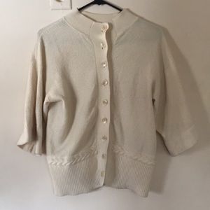 Banana Republic 3/4 Cream sweater